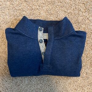 johnnie-O Heathered Blue Pullover